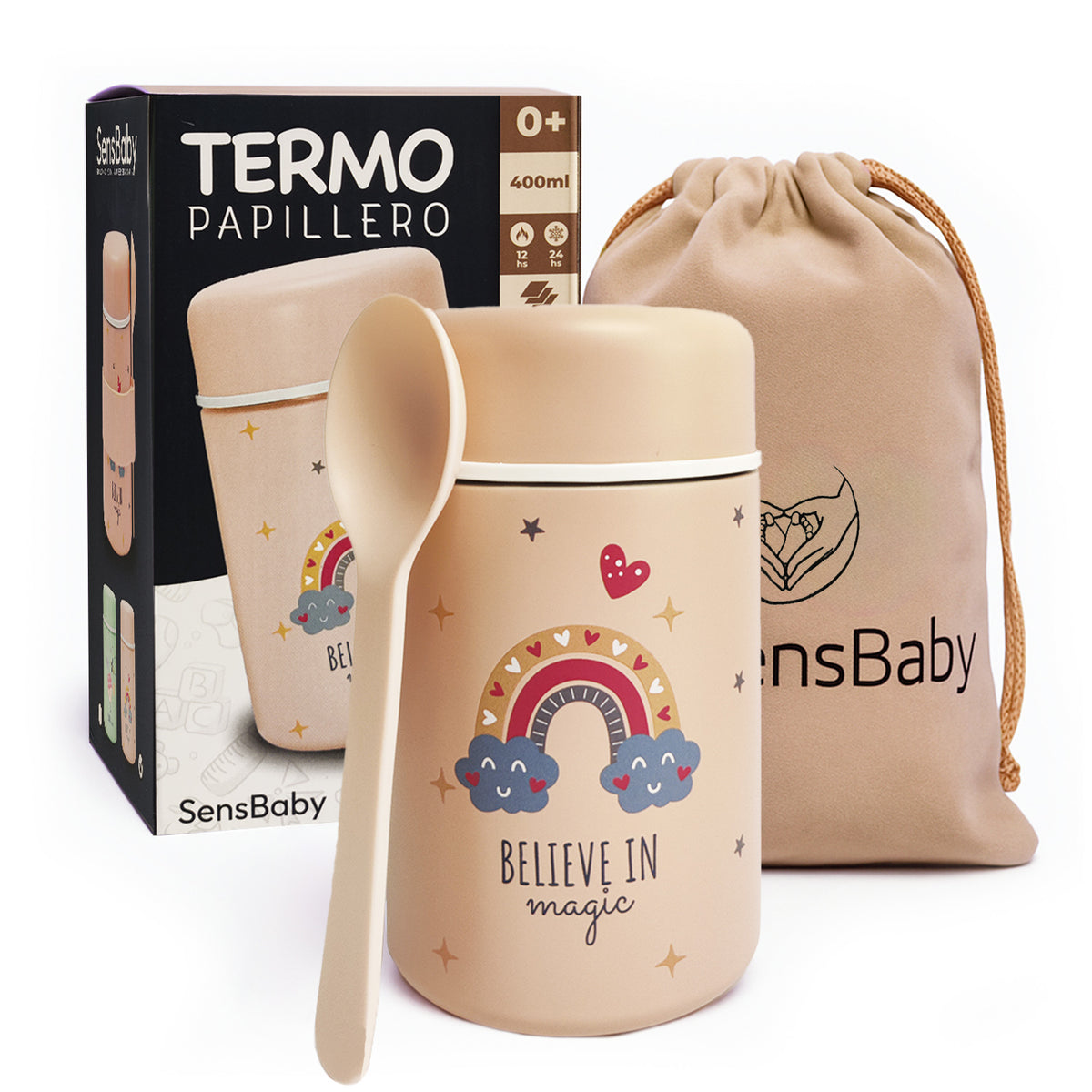 Termos comida bebe para papillas y sólidos, libre de BPA