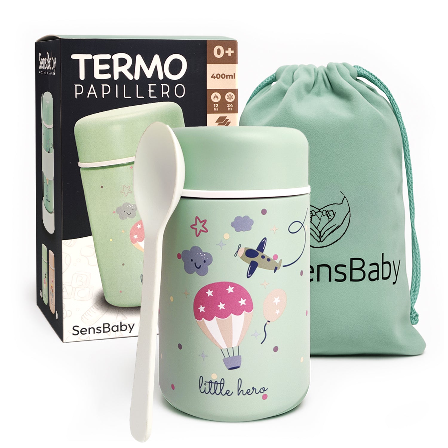 Termos comida bebe para papillas y sólidos, libre de BPA