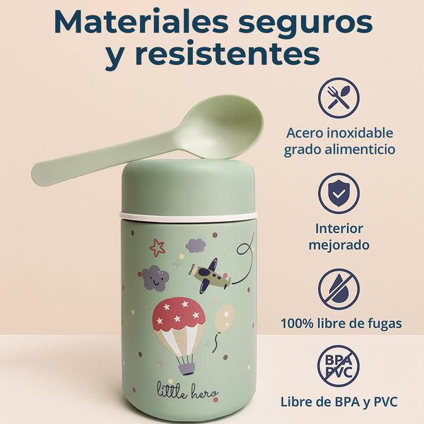 Termos comida bebe para papillas y sólidos, libre de BPA