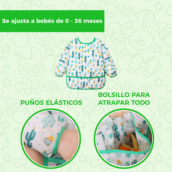 babero impermeable para bebes