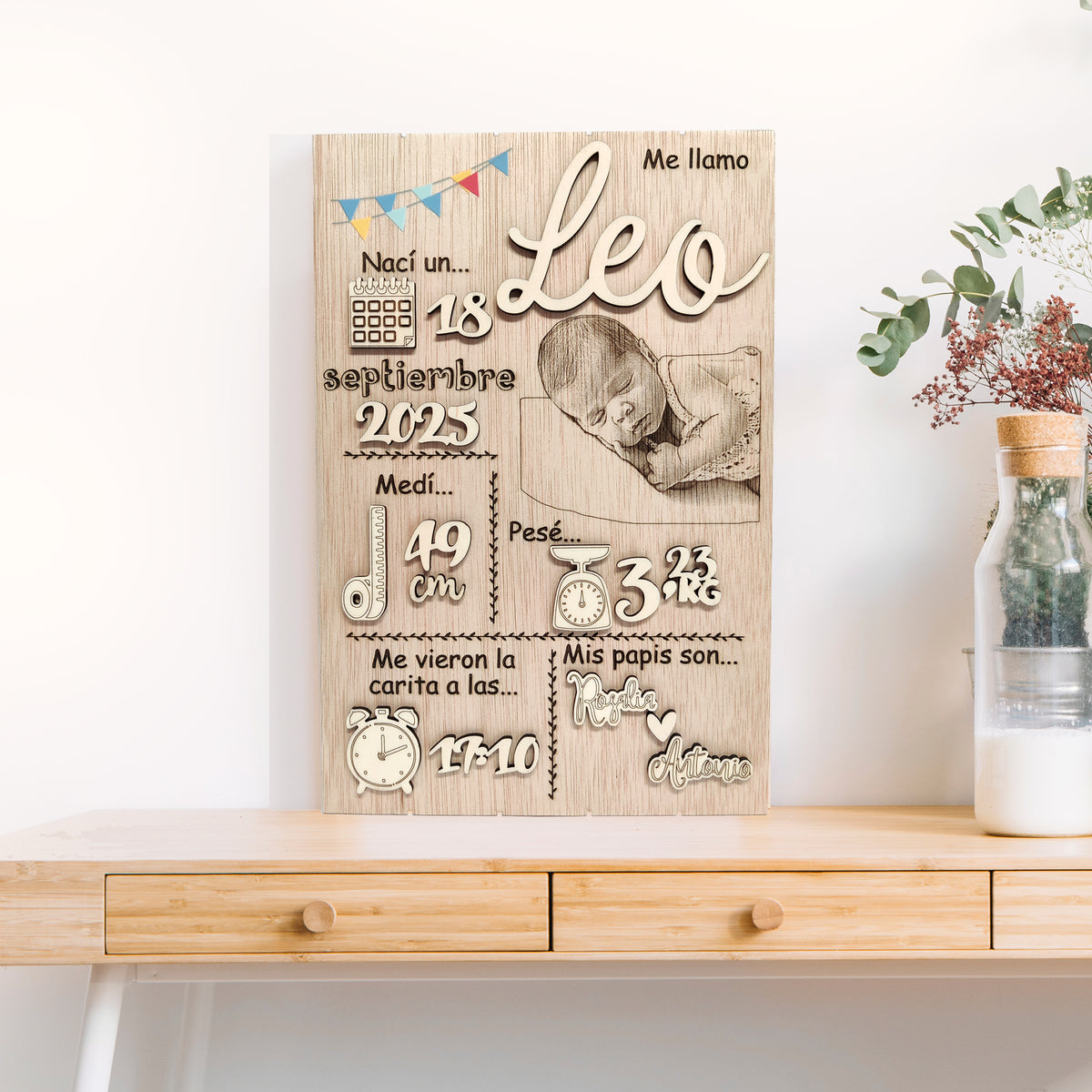 cuadro bebe nacimiento