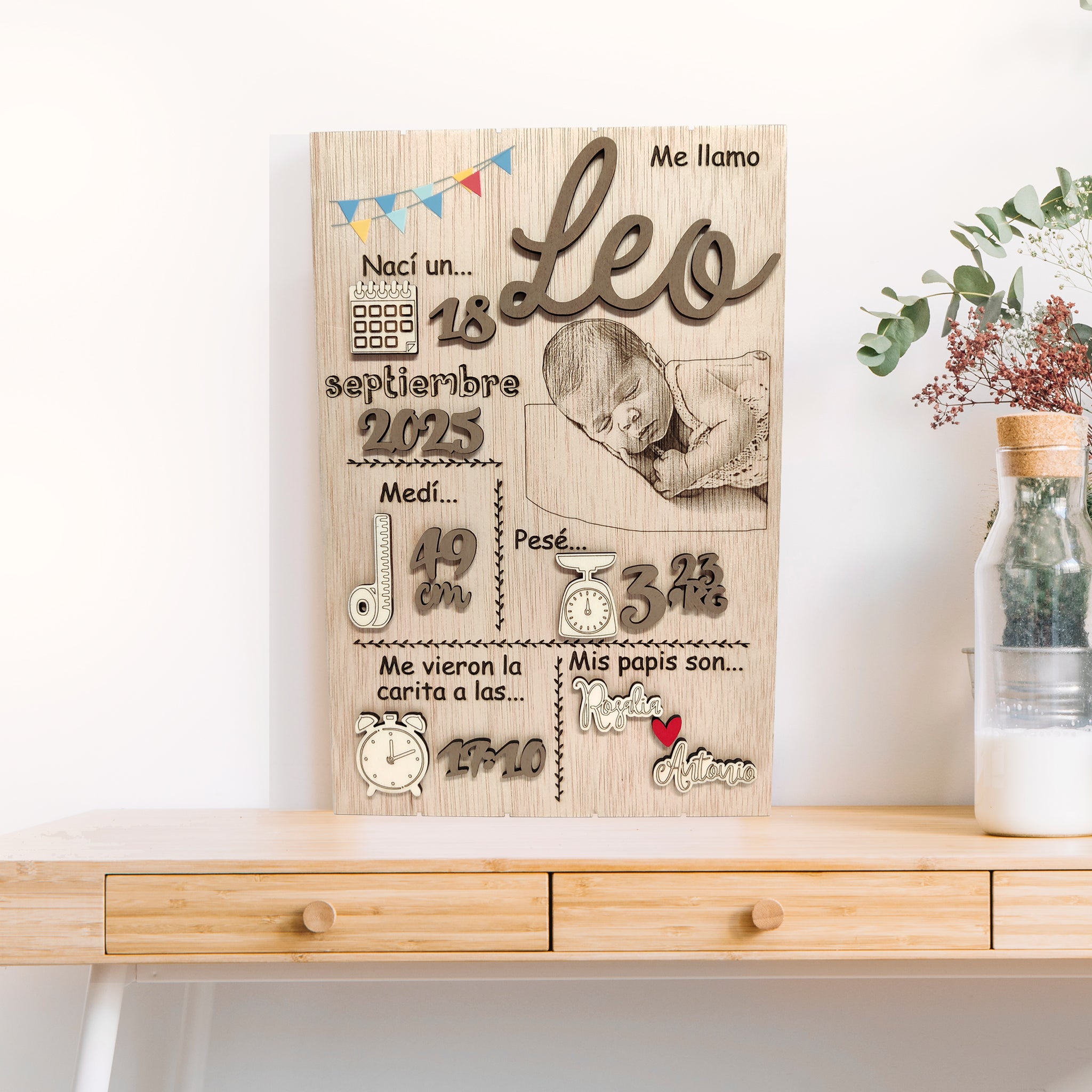 cuadros nacimiento bebe